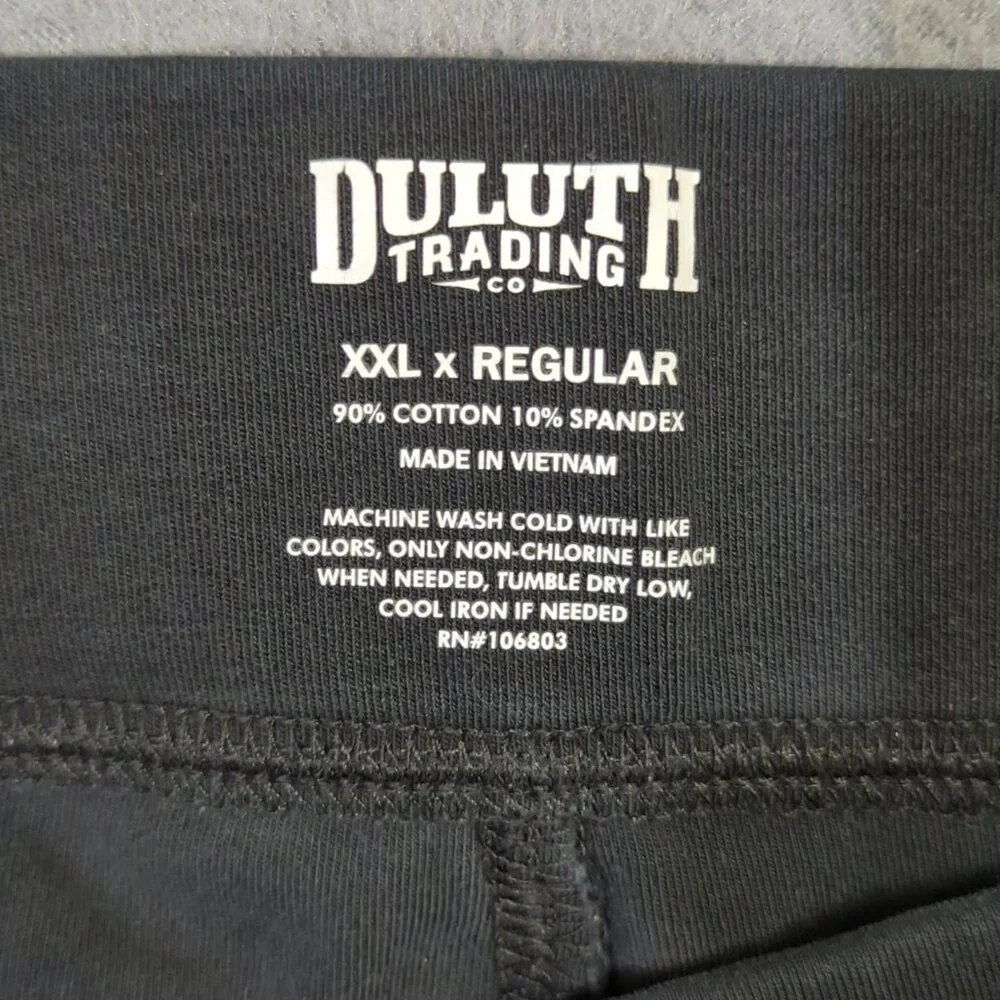 Duluth Trading Co Pants Women's XXL Regular Black NoGA Naturale Cotton Leggings - Picture 9 of 11